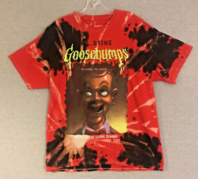 Goosebumps Night of the Living Dummy Shirt Mens Large Tie Dye RL Stine Horror