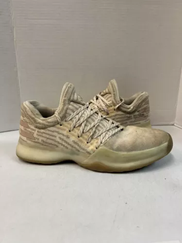 Adidas Harden Vol. 1 Primeknit Chalk White 2017 Size 12 Used AP9840