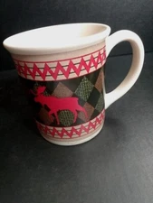 2002 The Hadley Collection Red Moose WOOLRICH Coffee Mug 