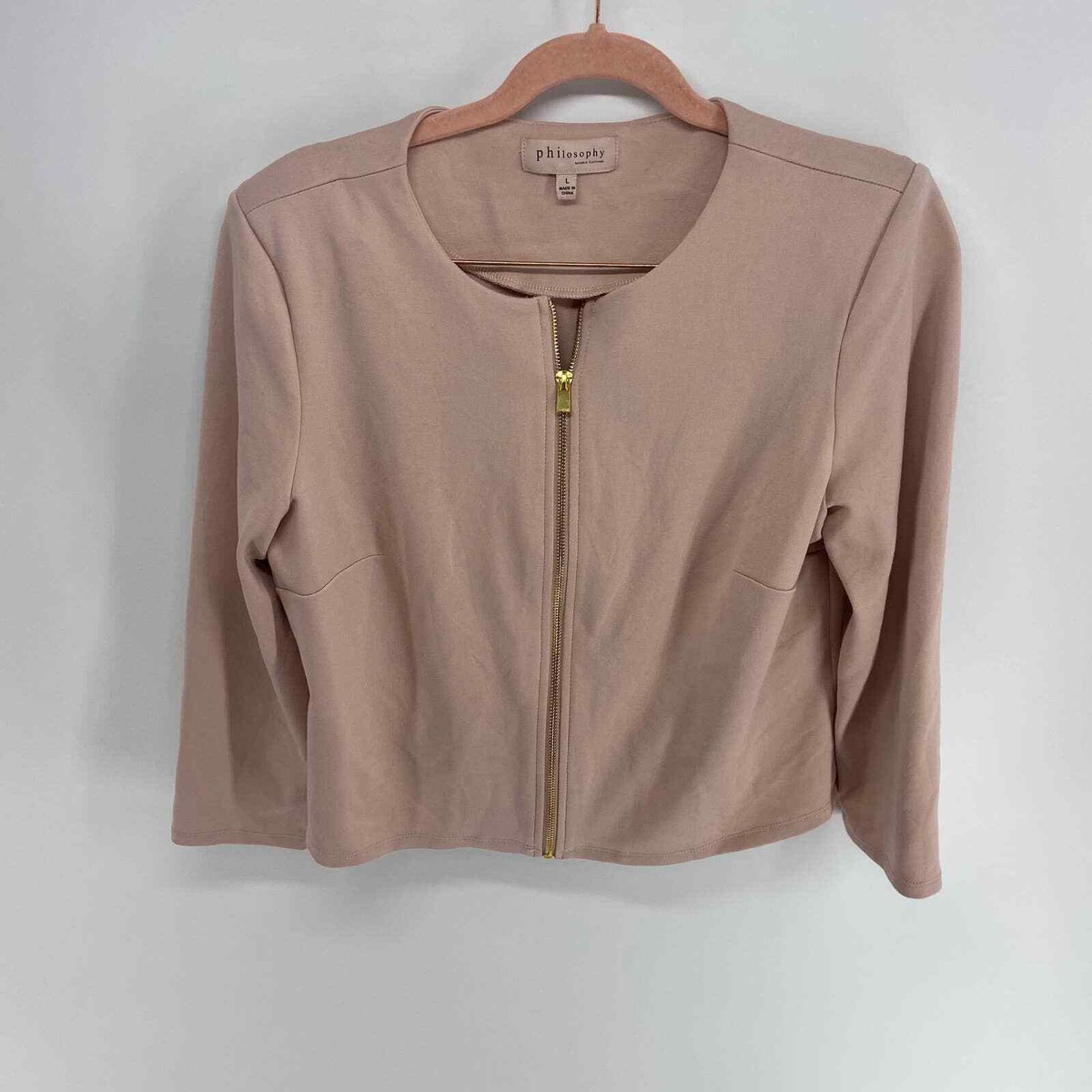 ジャケット PHILOSOPHY Women Outer A06105759 0222 PINK philosophy pink structured full zip jacket womens large | eBay
