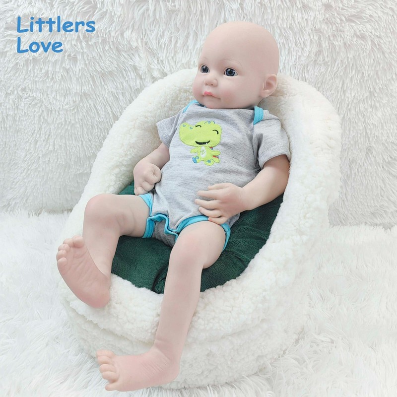 18'' Floppy Silicone Reborn Baby Girl Newborn Soft Silicone Doll Kids Xmas Gift