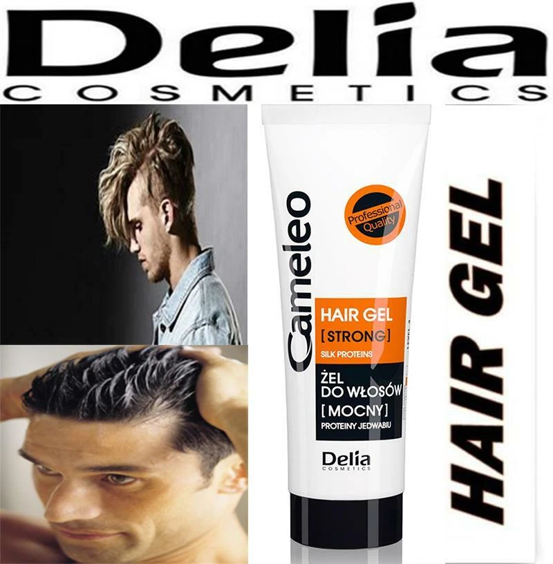 Delia Cameleo Hair Gel Strong with Natural Silk Proteins 50ml Travel Size UK