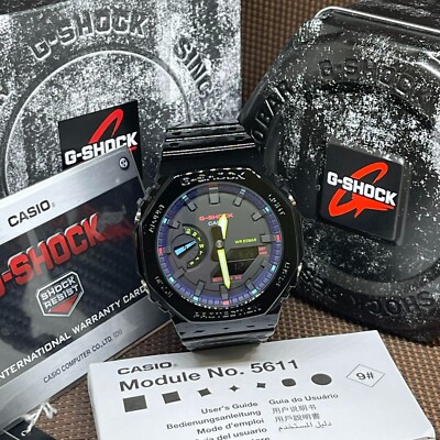 Casio G-Shock GA-2100RGB-1A Virtual Rainbow Gloss Resin Casual