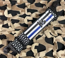 NEW KM Paintball EVS Goggle Strap - SE Blue Lives