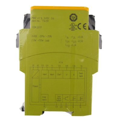 For Pilz PNOZ e3.1p 774139 Safety Relay 24VDC