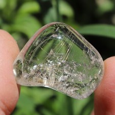 Tumbled Stone: Rutilated Quartz Crystal from Brazil RTQ414 