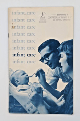 1963 Infant Care US Government Congress Guide Baby Feeding Booklet 1968 Meskill