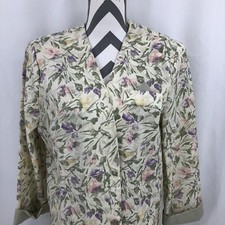 Stuart Alan 3/4 Sleeve Floral Open Front Jacket 1265/8166 16 Vintage USA NWT