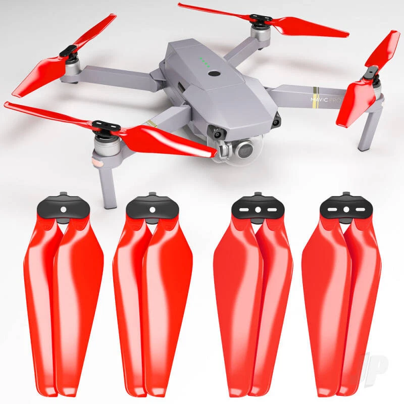 Master Airscrew STEALTH Propeller Props Set Red DJI Mavic Pro