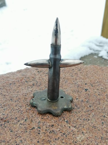 WW1, WWI CROSS CRUCIFIX, Trench art, Handmade (1674)