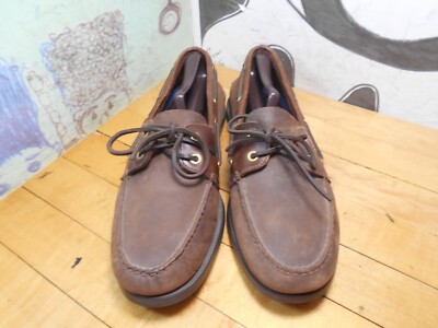 Sperry Top-Sider Brown Leather Boat Shoes Men display picture 3