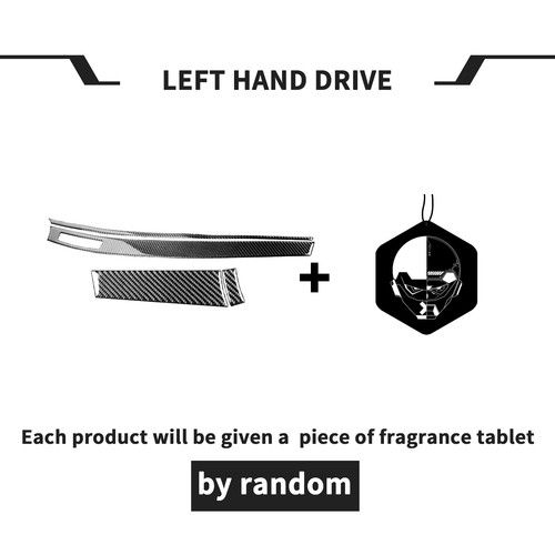 4Pcs Carbon Fiber Console Dashboard Panel Cover For Mitsubishi Lancer EVO 08-15 - Picture 7 of 12