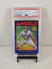 2021 Topps Silver Pack 1986 Promo 86TC-92 Mike Trout Blue Ref /150 PSA 10 POP 2