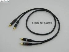 A10(2m 6.5ft) --- HiFi Canare MR202-2AT RCA (Male to Male) Single Audio Cable