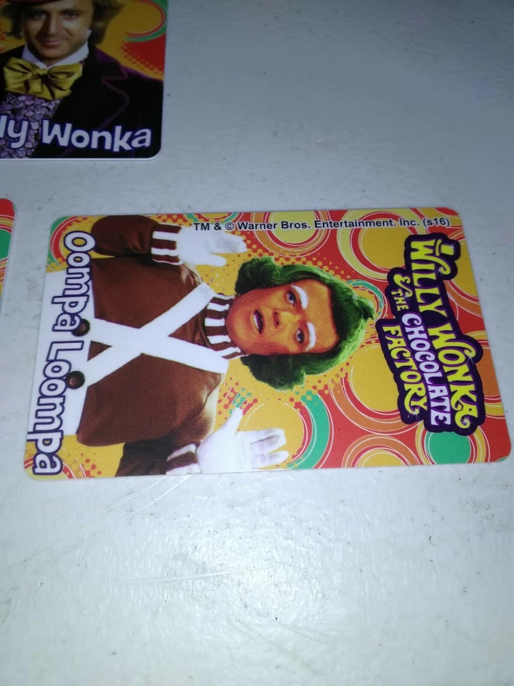 Willy Wonka Máquina Arcade Empujadora de Monedas Juego de 9 Cartas de Personaje  Foto 3 de 3