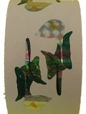 134 lily of Valley Stickers in roll of 67 modules(2"x3"),ea. sticker 2.2"RPZ5037