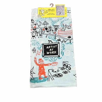 Blue Q ''Artist At Work'' Dish Towels Funny Housewarming Gift