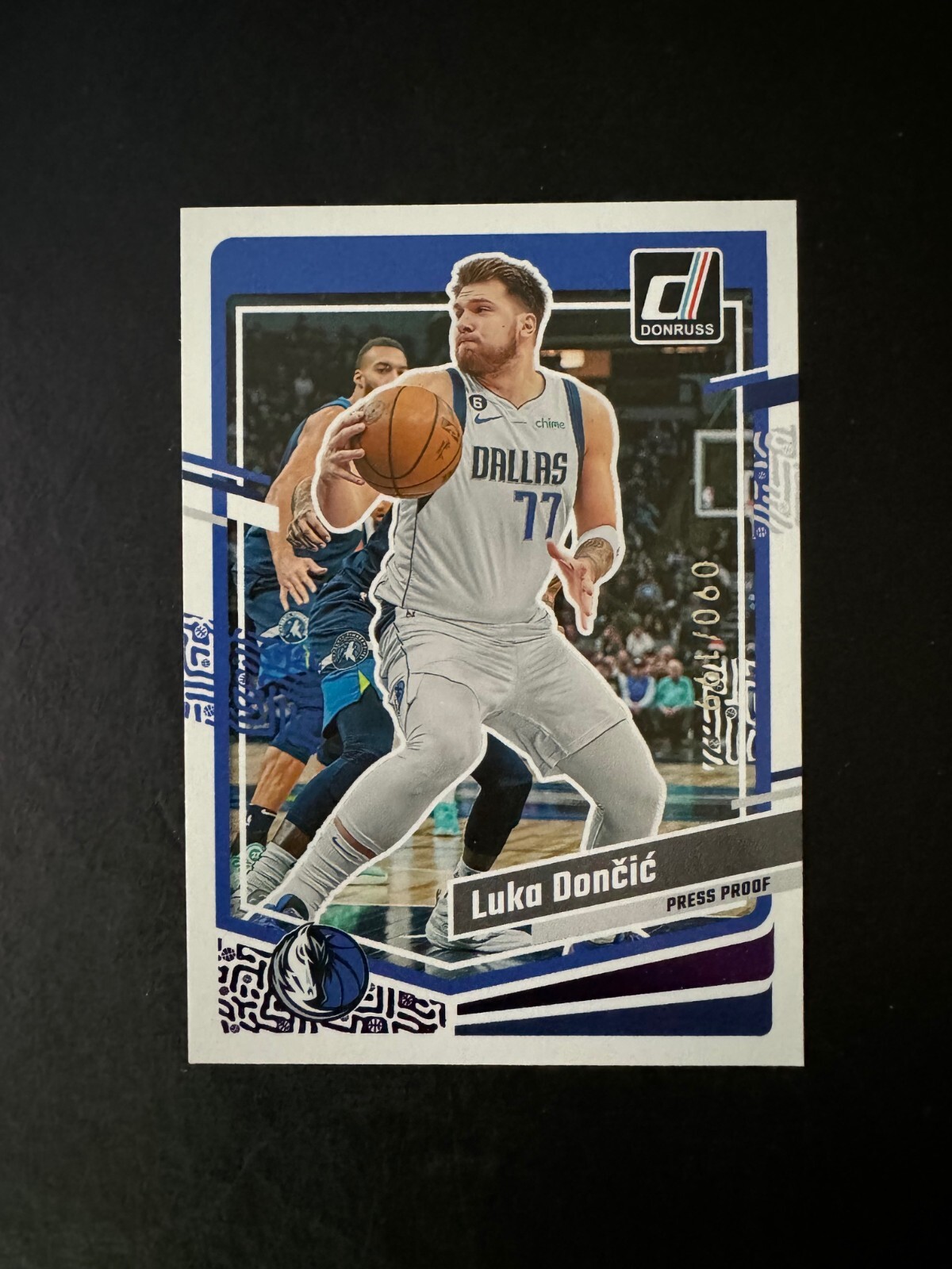 2023-24 Donruss Luka Doncic Press Proof Purple #141 Dallas Mavericks #d 090/199