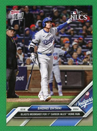 SHOHEI OHTANI 2024 Topps Now #839 Blasts Moonshot For 1st Career NCLS Home Run