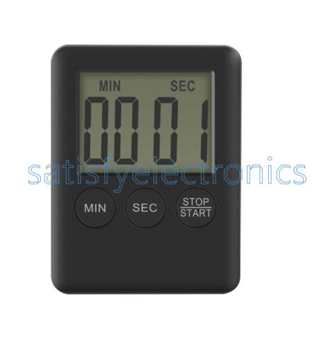 Large LCD Digital Kitchen Cooking Timer Count-Down Up Clock Loud Alarm Magnetic - Picture 1 of 3