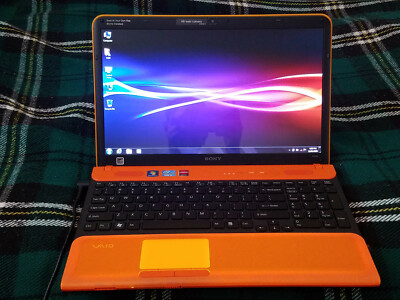 Sony Vaio Neon Orange Laptop -- Rare -- | eBay Sony Vaio Neon Orange Laptop -- Rare -- | eBay