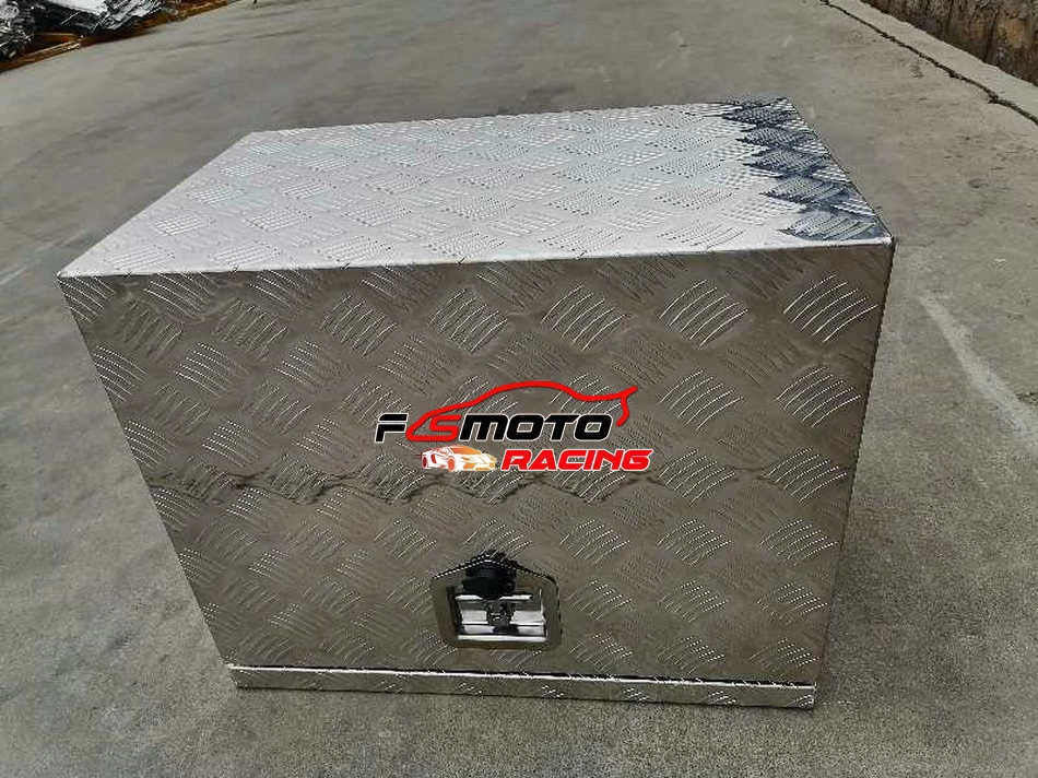 Remolque de aluminio 25"X20"X16" camioneta pickup debajo de la carrocería lengua caja de herramientas almacenamiento ATV Foto 4 de 4