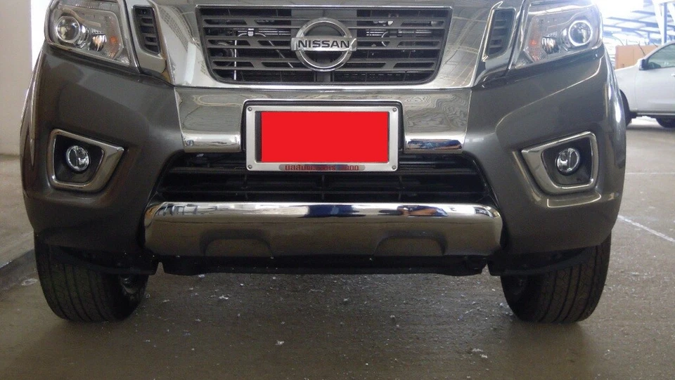 Front Cladding Under Bumper Chrome Nissan NP300 Navara Frontier fit 2015 16 2017 - Image 2 of 3