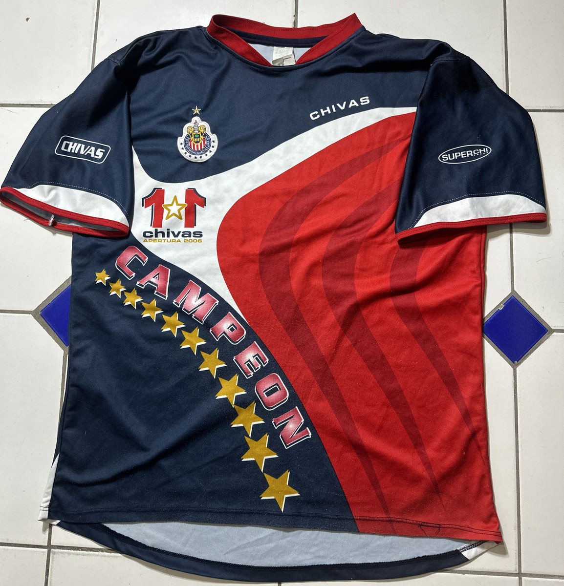 Club Deportivo Chivas Guadalajara Apertura 2006 Campeon Dark Blue