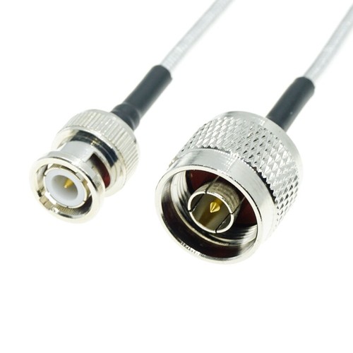 N male to BNC male plug lot Jumper RG402 .141" Semi flexible rigid cable - Picture 5 of 6