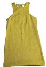 H&M Women's Mustard Yellow Sleeveless Casual Spring Summer Dress Size 8