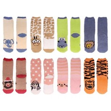 Women's Super Soft Warm Microfiber Fuzzy Cozy Fluffy Cute Animal Socks, 8 Pairs