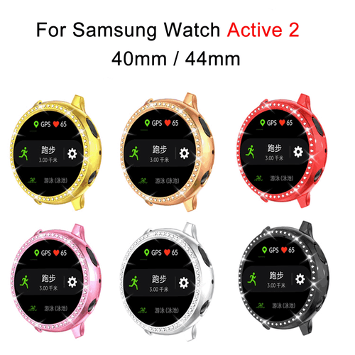 Case For Samsung Galaxy Watch Active 2 Bling Diamond Rhinestone Protective Cover - Photo 7 sur 18