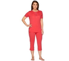 Cosabella Dream Women's Pima Cotton Pink Pajama Set Size S Retail 94