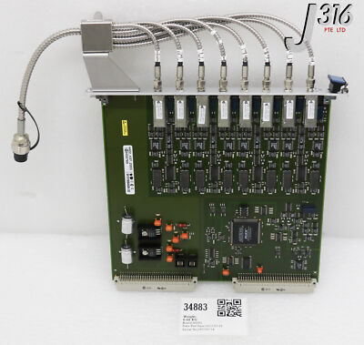 。 34883 ASML CHANNEL FIBRER OPTICS BOARD W/ 4022.455.20313 4022.437