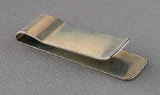 Vintage Tiffany  Co. Money Clip Sterling Silver .925 Numbered 23956 Initials HG