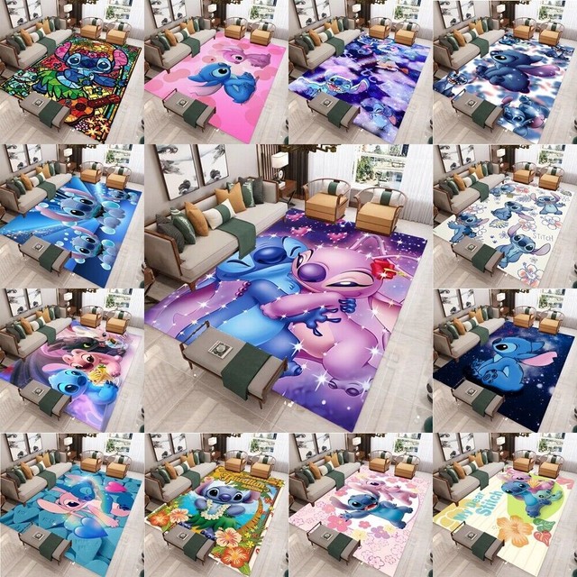 Lilo Stitch Cartoon Floor Rug Carpet Bedroom Doormat Living Room Anti-Slip Mat