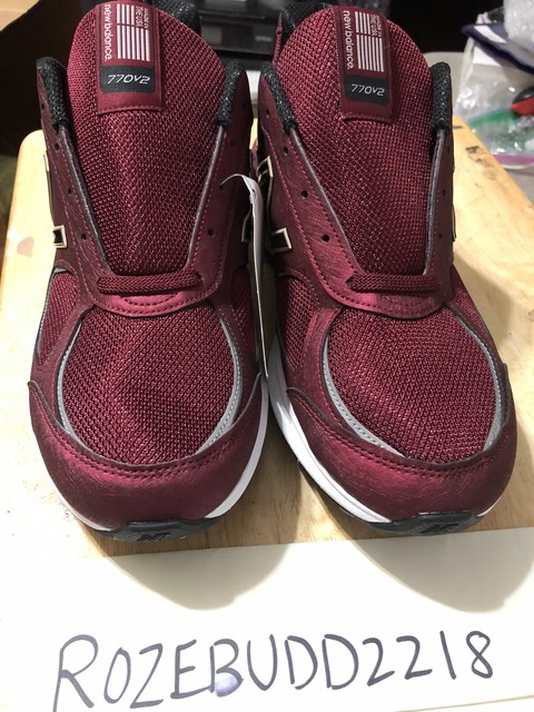 NEW BALANCE 770 v2 MADE IN USA Menâs Admiral Red Black M770RL2 Size 11 D for sale online