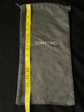 Authentic Tom Ford Dust Bag Storage Cover Drawstring Gray 14.4" x 7.5"
