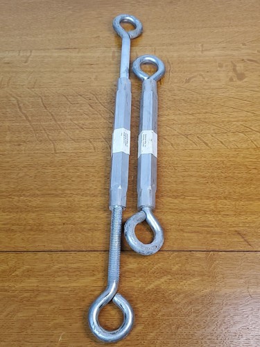 2 National Hardware ½"×17" Zinc Plated Eye/Eye Turnbuckle N221-788, SWL 320 Lb.