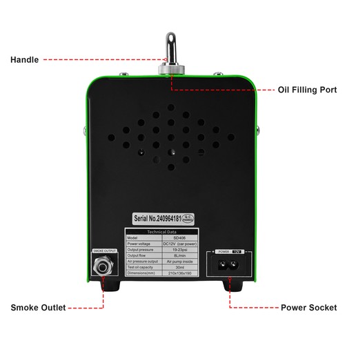 Diagnostic Intake System Electronic Control Automotive EVAP Smoke Leak Detector - Bild 11 von 18