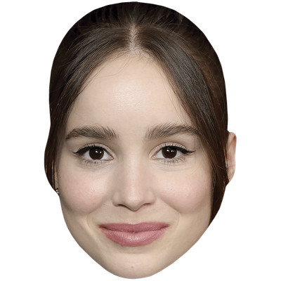 Alba Baptista (Hair Up) Big Head. Larger than life mask.