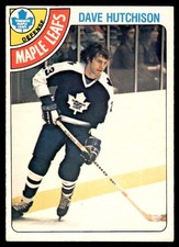 1978-79 O-Pee-Chee VTG OPC Hockey Dave Hutchison Toronto Maple Leafs #289