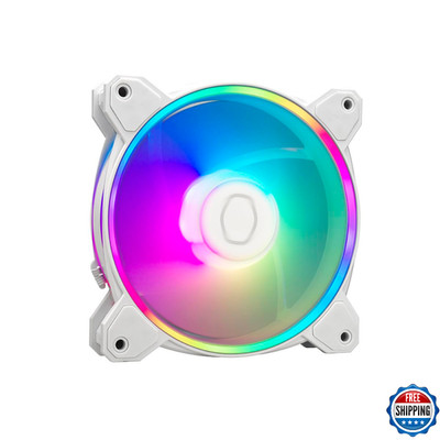 Cooler Master MasterFan MF120 Halo2 ARGB White - Case & Cooling Fan, Dual Ring A