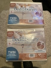 Bed Bunny Fitted Bed Sheet,AS SEEN ON TV,Stays On Won t Slip Off, Twin Lot Of 2