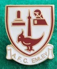 AFC Emley Enamel Badge - W. YORKSHIRE  NON-LEAGUE