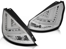 LED Lightbar Rückleuchten für Ford Fiesta MK7 Bj. 13-17 Chrom