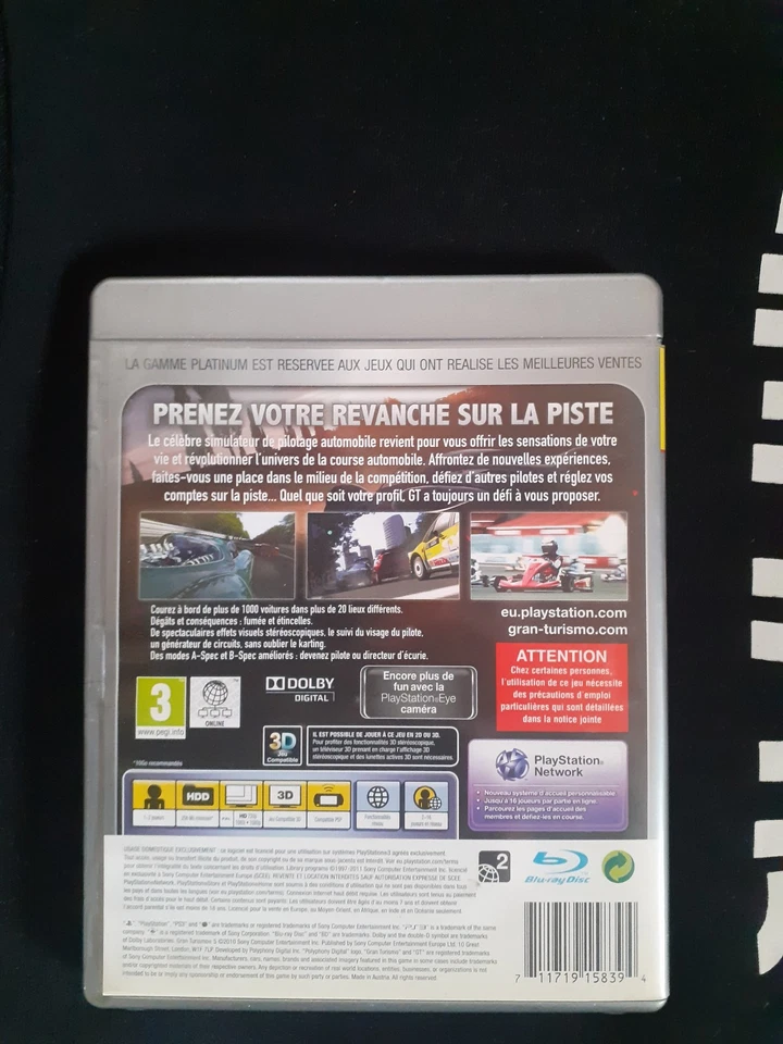Gran Turismo 5 - PS3 - PlayStation 3 -  - Photo 3/3