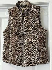 MICHAEL KORS WOMEN’S VEST IN LEOPARD PRINT SIZE M NWTG ($125.00)