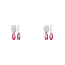 2PK Dreambaby Deluxe Brush & Comb Set Kids/Baby Toddler Hair Grooming Kit Pink