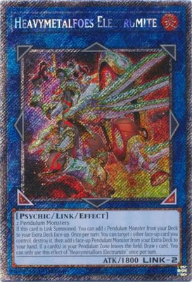 Yugioh! Heavymetalfoes Electrumite - RA04-EN292 - Platinum Secret Rare - 1st Edi
